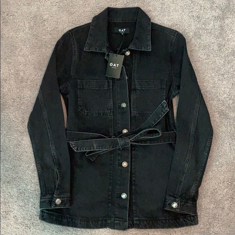 Black Denim Oat NY Jacket